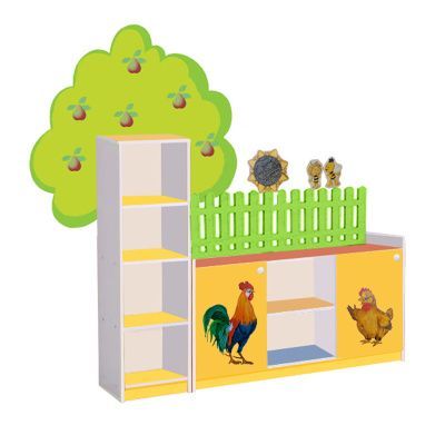 РК Стенка 2 с декорацией 25 1900х350х1500мм