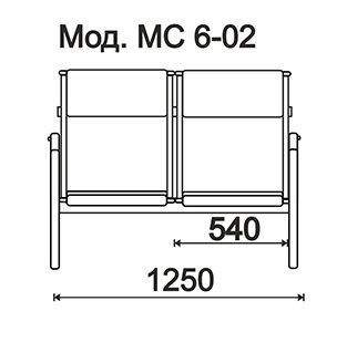 КФ Avion  двухместная секция 125х93х68 см