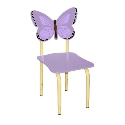 РК122 Стул детский на м/к регулируемый Бабочка ирис