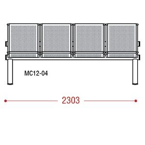 КФ ONIS четырехместная секция 230.3х91.2х66.5 см