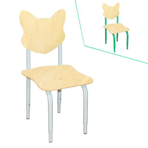 РК100 Стул детский на м/к регулируемый (Лак)