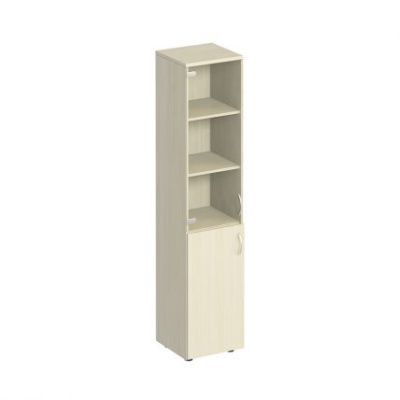 К381 Шкаф для документов узкий со стеклом (40х38х200)