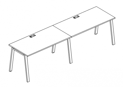 А4 3 025-2  Рабочая станция м/к TRE (2х160) 320x80x75 