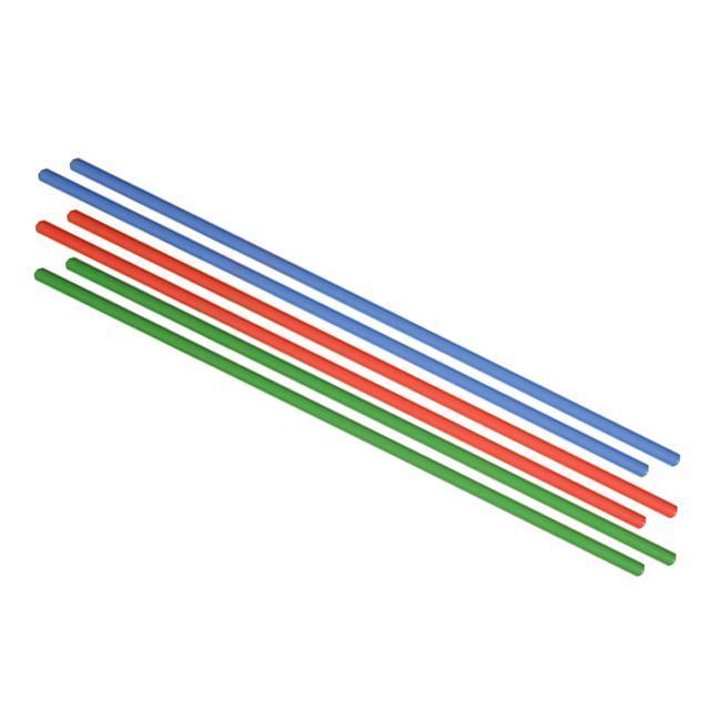 РК Палка Гимнастическая (массив), цветная  65 см