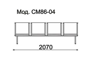 КФ Тайм  четырехместная секция 207х79х61 см