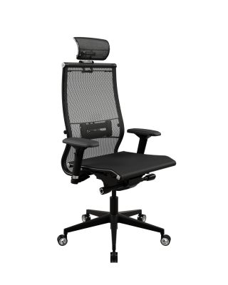 Samurai Black Edition New (30.3.15.АА) Кресло сетка/ основание пластик. с прямоугольным сечением