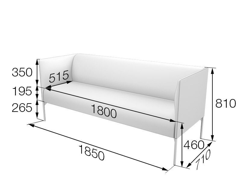 Бридж Диван 3-местный (1850*710*810)