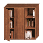 ИСП17 Шкаф комбинированный средний (закрытый + стеллаж узкий) 133х46х136 