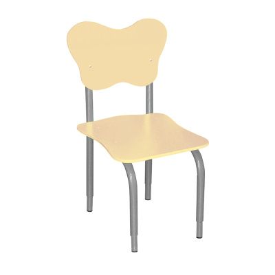 РК2 Стул детский на м/к регулируемый фигурный Бежевый