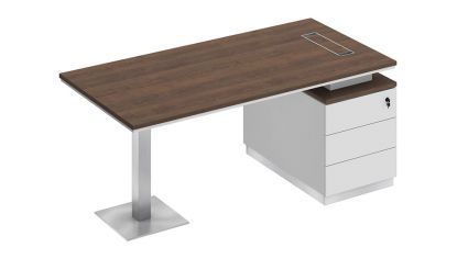 СИ103 Стол руководителя на опорной тумбе (левый/правый) 180х90х75