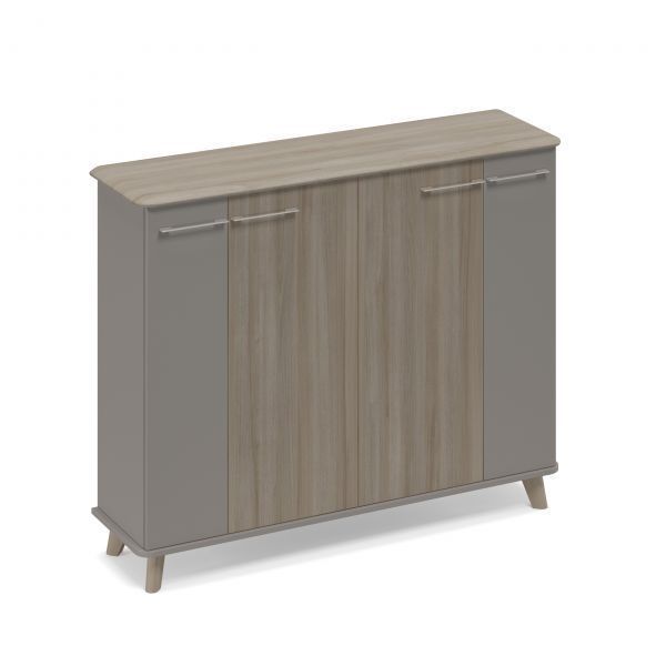 ТМ 353  Шкаф средний греденция закрытый WOOD 150x44x122.4