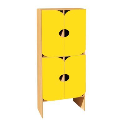 РК ШНД-7 ШКАФ ДВУХЪЯРУСНЫЙ (ЛДСП+МДФ) 4 СЕКЦИЙ