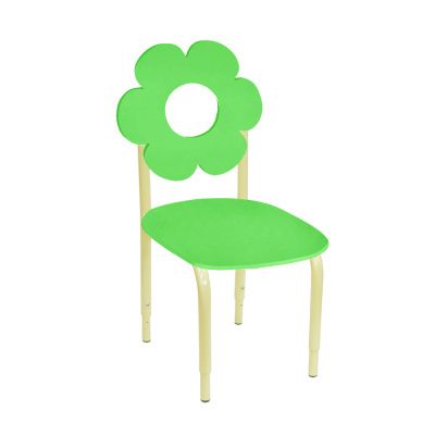 РК2 Стул детский на м/к регулируемый Цветок Зелёный