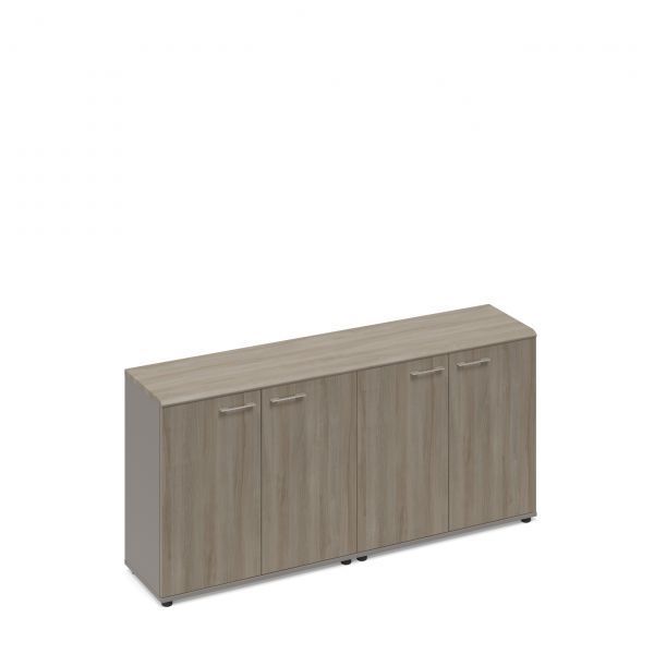 МР 9355  Шкаф низкий комбинированный закрытый (топ МДФ) WOOD  180.3x40.8x85 м