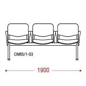 КФ Матис  трехместная секция 190х82х61 см