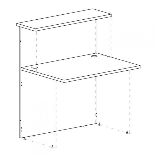 К912 Стойка ресепшн прямая (100x76.8x120)