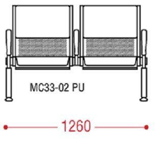 КФ Скай PU  двухместная секция 126х82х66 см