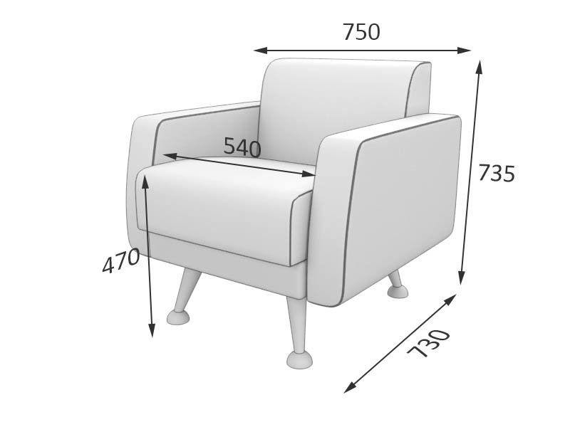 Лион Кресло (750*730*735)
