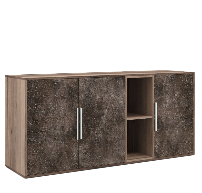 BTN361520 Шкаф низкий 3 створки, с нишей ( 168,8x45x78)