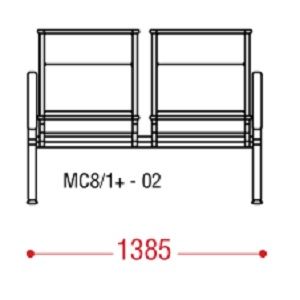 КФ AERO+2П двухместная секция 138,5х92х67 см