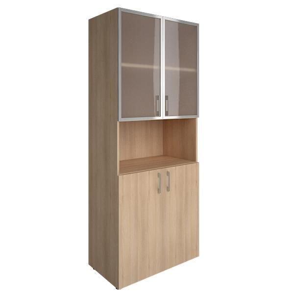 LTST1.4R  Шкаф высокий широкий (стекло в раме) (800х450х2012)