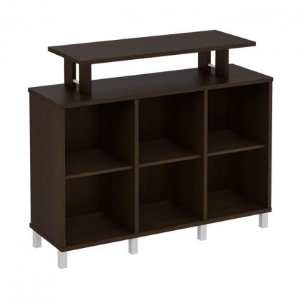 801-411 Стеллаж низкий с надстройкой (142.6х45х116)