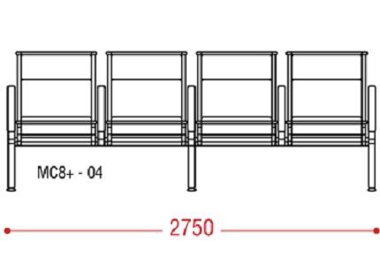 КФ AERO+ четырехместная секция 275х92х67 см