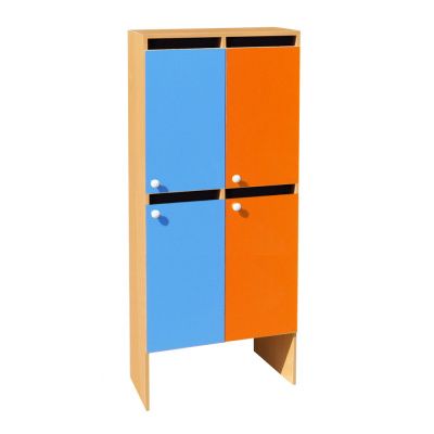 РК ШНД-6 ШКАФ ДВУХЪЯРУСНЫЙ (ЛДСП) 4 СЕКЦИЙ