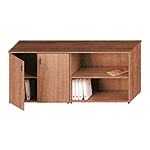 ИСП07 Шкаф комбинированный низкий (закрытый + стеллаж) 175х46х75 