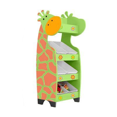 РК Стеллажная наклонная система хранения 25/10 с декорацией лайм (серия Жираф)