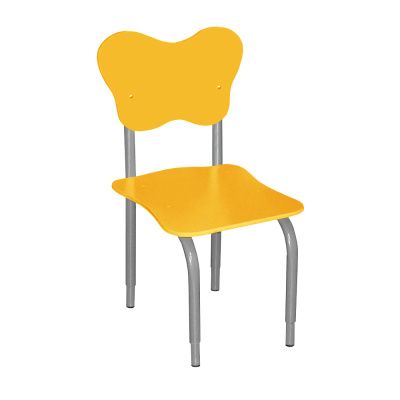 РК2 Стул детский на м/к регулируемый фигурный Оранжевый