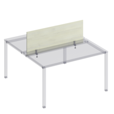 К847 Экран настольный фронтальный с кронштейнами для рабочей станции 140 на металлокаркасе КФ