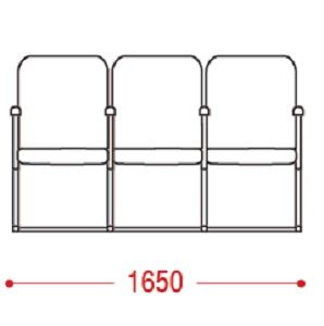 КФ Рим1 трехместная секция 165х89х66