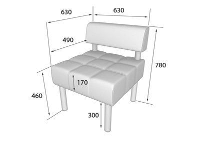 Бизнес Секция  1-местная  (620 х 620 х 770)