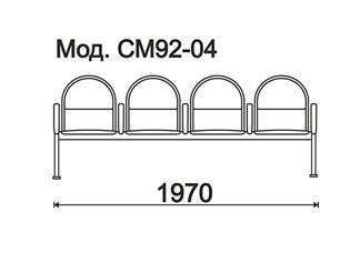 КФ Тристан  четырехместная секция 197х84х51 см