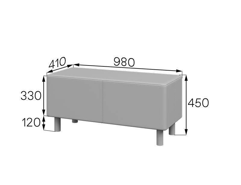 Юнит Банкетка (980х410х450)