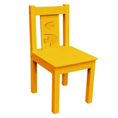РК53 Стул детский из МДФ нерегулируемый оранжевый (скалярии)