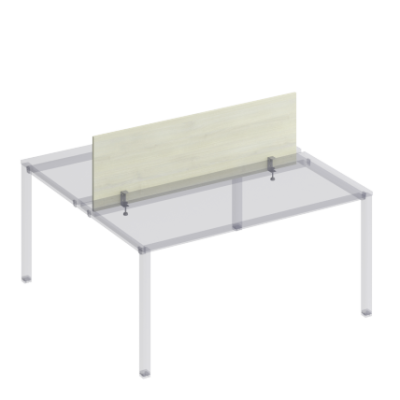 К848 Экран настольный фронтальный с кронштейнами для рабочей станции 160 на металлокаркасе КФ