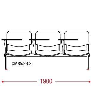 КФ Матис+  трехместная секция 190х82х61 см