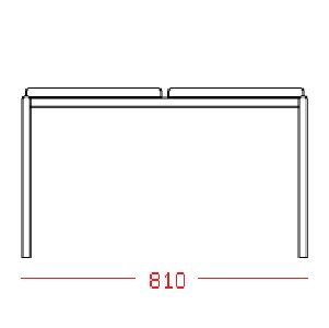 КФ Твист двухместная секция 81х46,6х40,5 см