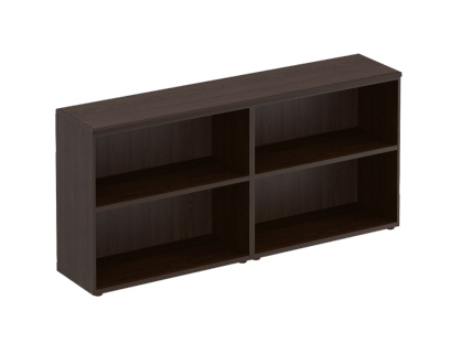 МК751 Стеллаж низкий 4-створчатый с топом (без дверей) (180.4х40.4х85)