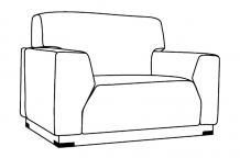 LS 805-1 Латур Кресло Ш116 Г94 В88 Экокожа