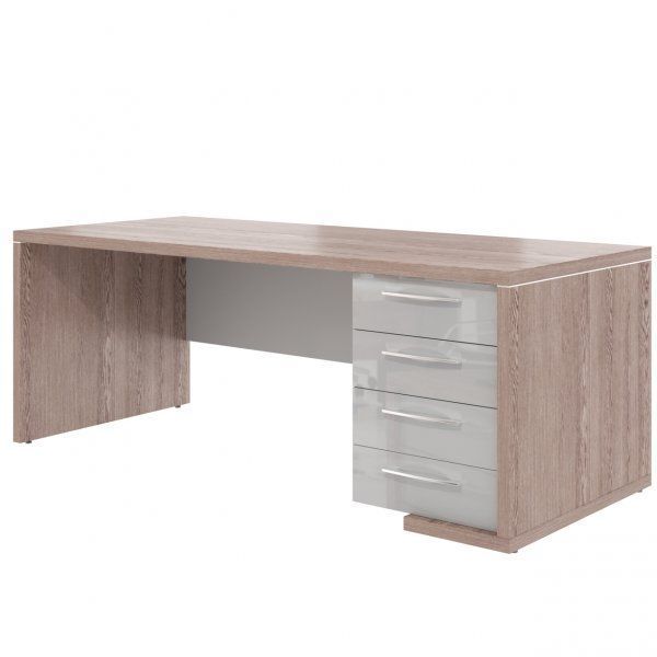 AS1.2R Стол руководителя с тумбой правый 180x85x75