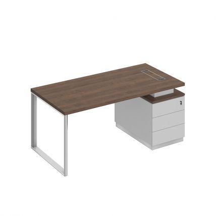 БР103 Bravo Стол руководителя на опорной тумбе (левый/правый) 180x90x75