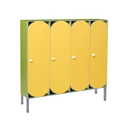 РК ШРР-23 ШКАФ ДЕТСКИЙ (ЛДСП и МДФ)  НА МЕТАЛЛОКАРКАСЕ С РЕШЕТКОЙ