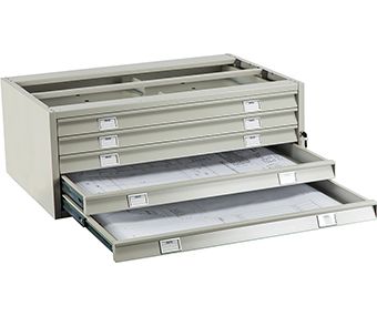 A005/2 Картотека  ПРАКТИК (промеж.секция) для формата А0 (389x1330x920)