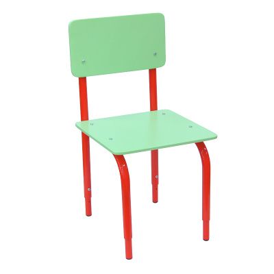РК2.140 Стул детский на м/к регулируемый (каркас красный/салатовый)