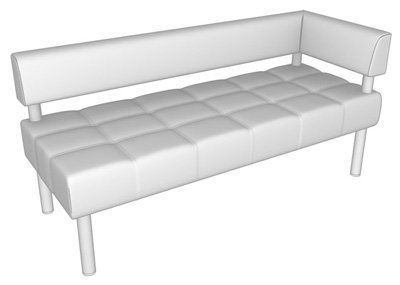 Бизнес Секция  3-местная  с  левым подлокотником (1620 х 620 х 770)