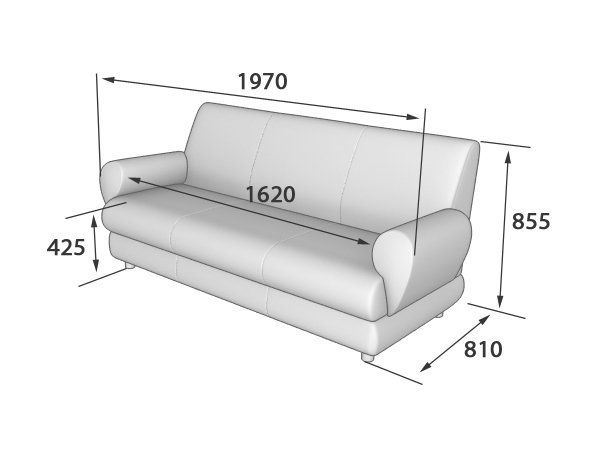 Матрикс Диван 3-местный  (1960*800*855)