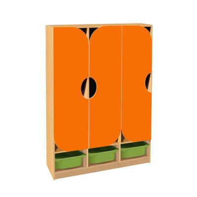 РК ШНД-23-К ШКАФ ДЕТСКИЙ (ЛДСП+МДФ) С КОНТЕЙНЕРАМИ